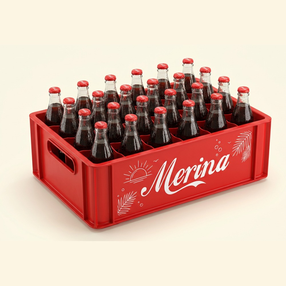 Original Coke 250ml glass, case of 24 (Rs 50 each)